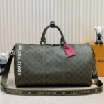 Louis Vuitton Military Green Kepall45 Travel Bag - Image 2