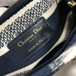 Dior The LADY D-LITE Bag Blue D-Stripes Embroidery M0565ORFQ_M928 - Image 10