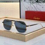 Cartier Metal Mirror Leg Logo Sunglasses Top quality - Image 2