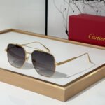 Cartier  Slim Metal Frame sunglasses Top quality - Image 6