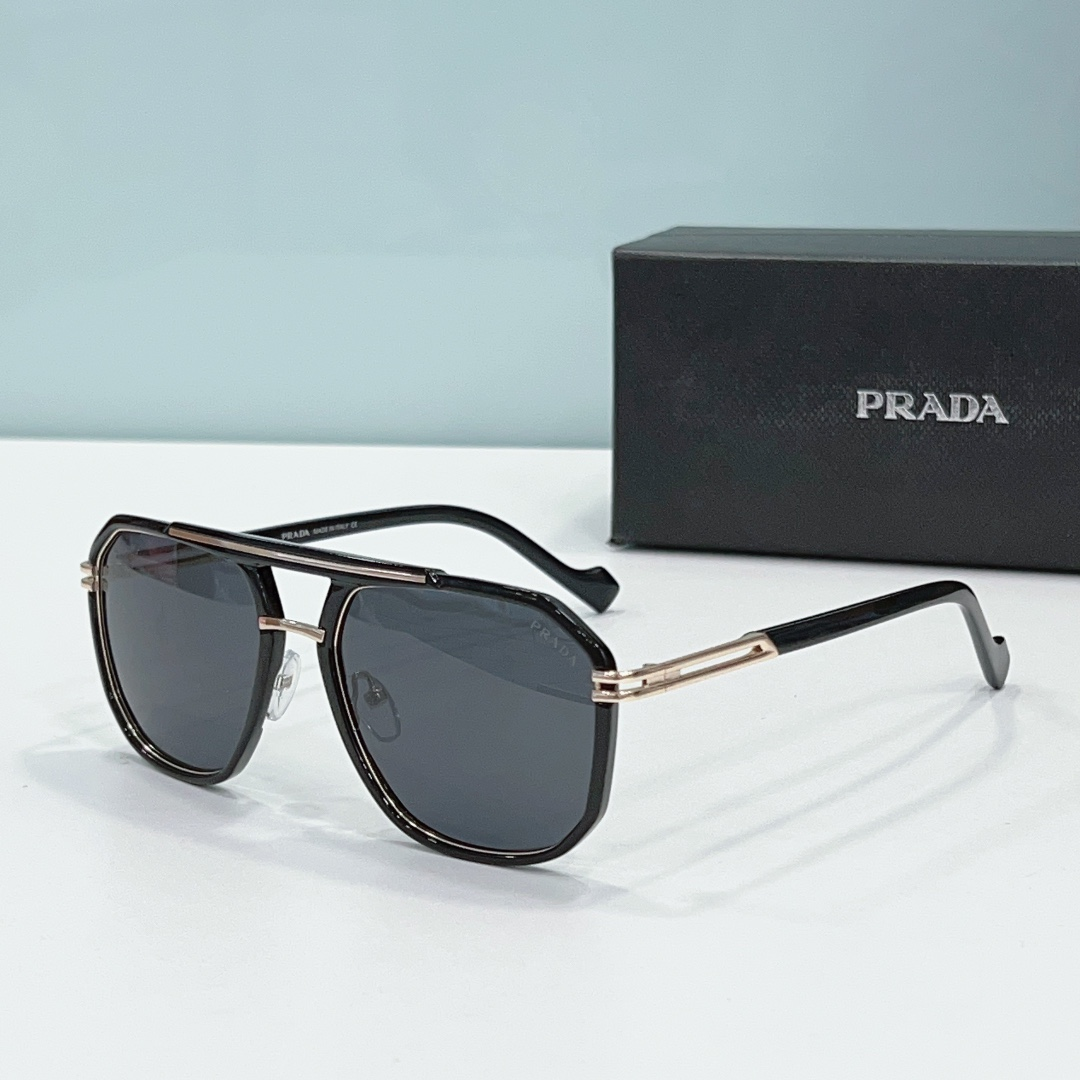 Prada Metal-Mechanical Wind  sunglasses Top quality
