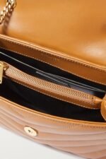 SAINT LAURENT YSL Loulou Small Quilted Leather Shoulder Bag Tan - Image 5