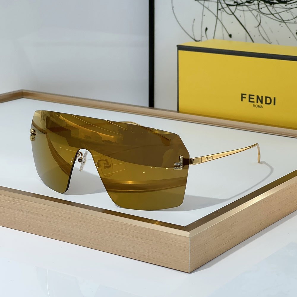 Fendi Aviator Rimless Sunglasses Top quality