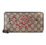 Gucci Unisex GG Supreme Printed Long Zipper Wallet