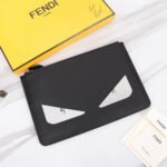 FENDI Printed Canvas Clutch - Image 10