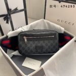 Gucci Canvas & Leather Waist bag - Image 4