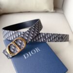 Dior Classic Printed Belt CD Steel Print 30MM