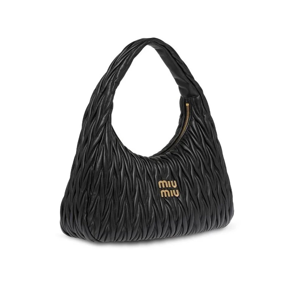 MIU MIU Wander matelassé hobo bag Mini&Small