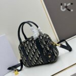 Dior Canvas Bowling Handbag - Image 6