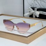 Dior Fashion Leisure Rimless  sunglasses Top quality