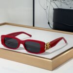Balenciaga  Mirror leg Hollowed Out Logo   sunglasses Top quality - Image 5