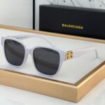 Balenciaga Retro trend Plate Frame sunglasses Top quality
