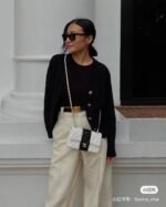 Chanel Belt With Ribbon Buckle Black Women Belt 30MM - Image 8