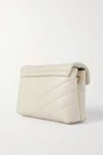 YSL SAINT LAURENT Loulou Toy quilted leather shoulder bag cream - Image 3