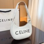 Celine Triomphe Half Moon Leather Handbag Shoulder Bag - Image 6