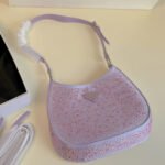 Prada Cleo Leather diamond Shoulder Bag Handbag - Image 4