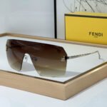 Fendi Aviator Rimless Sunglasses Top quality - Image 5