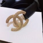 Chanel Belt With Beaded Buckle Black Gold-Toned Metal and Strass Women Belt 30MM - Image 4