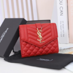 Saint Laurent YSL Grained Leather Wallet - Image 5
