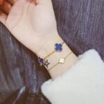 Van Cleef&Arpels VCA alhambra Bracelet Blue agate - Image 7