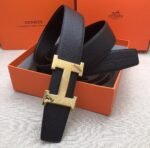 Hermes H Belt Buckle & Reversible Black For Women, Women Belt 380MM - Image 4