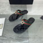 Gucci GG THONG WEB SANDAL Flip Flop Slide 612138 - Image 3
