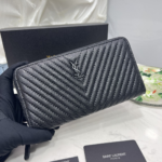 Saint Laurent YSL Caivar  Zipper Long Wallet - Image 5