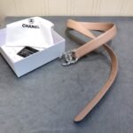Chanel Belt With Double C Buckle Beige Women Belt 30MM - Image 4