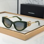 DOLCE & GABBAN DG Large Logo With Metal Mirror legs Sunglasses Top quality - Image 2