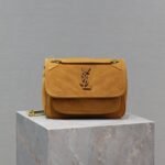 Saint Laurent ySl Tan Suede Medium Niki Shoulder Bag - Image 2