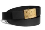 Chanel Belt With Ribbon Buckle Black Women Belt 30MM - Image 6
