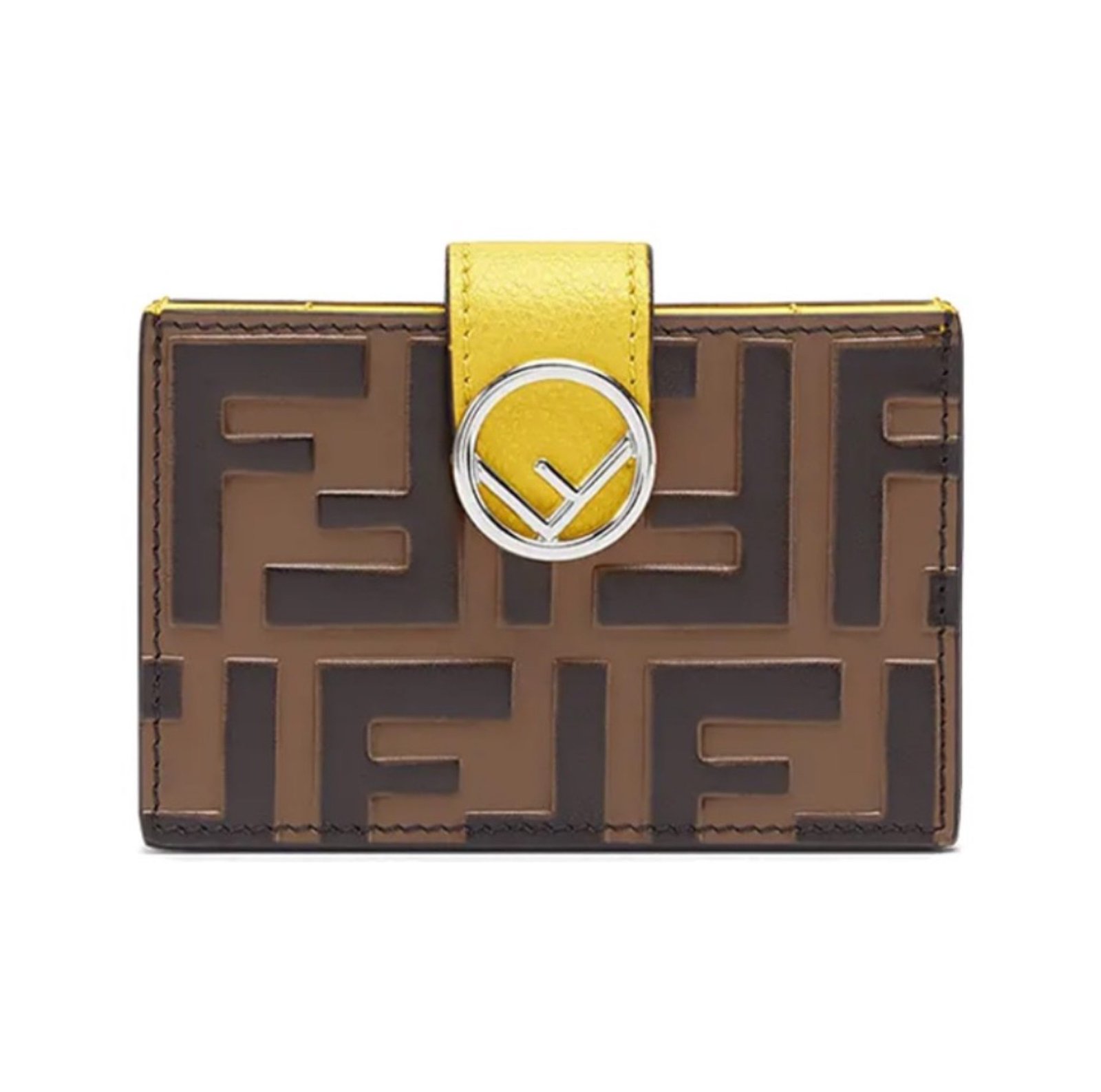 FENDI Embossed Letter Card Holder