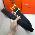 Hermes H Belt Buckle & Reversible Black For Women, Women Belt 380MM - Image 2