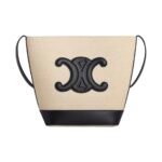 Celine Cuir Triomphe Canvas&Cowhid Bucket Bag - Image 2