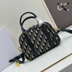 Dior Canvas Bowling Handbag - Image 5