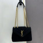 Saint Laurent LOULOU Quilted Suede Bag - Image 9