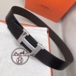 Hermes H Belt Buckle & Reversible Brown For Women, Women Belt 380MM - Image 3