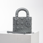 DIOR Lady Dior Diamond Vine Pattern Handbag - Image 7