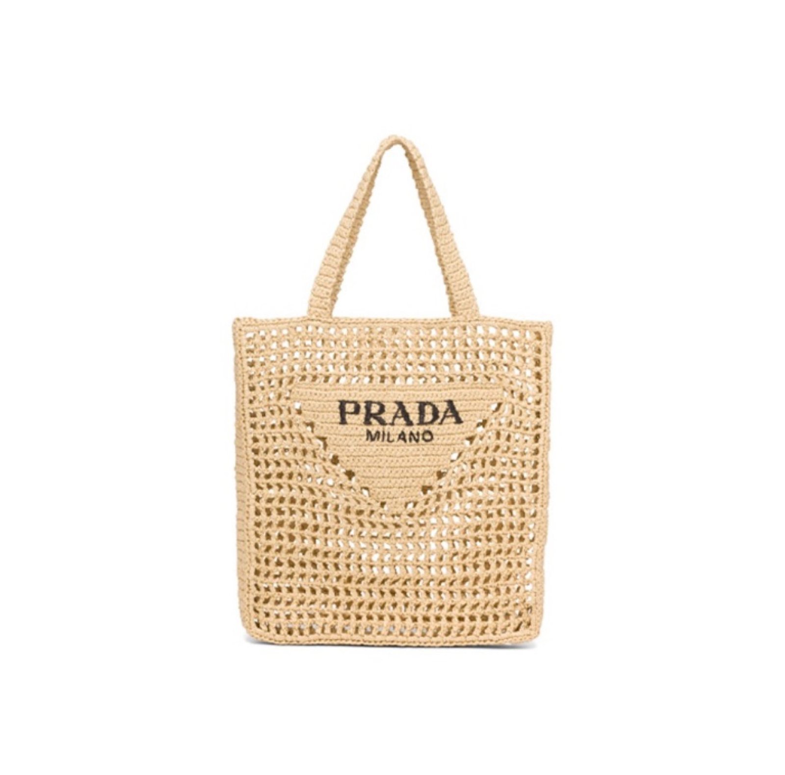 Prada Grass Woven Shoulder Bag Handbag