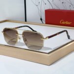 Cartier Metal Color Matching Mirror Legs Sunglasses Top quality - Image 4
