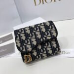 Dior saddle Three Fold Wallet - Image 3