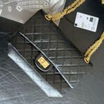 Chanel 2.55 Black Aged Calfskin Handbag - Image 3