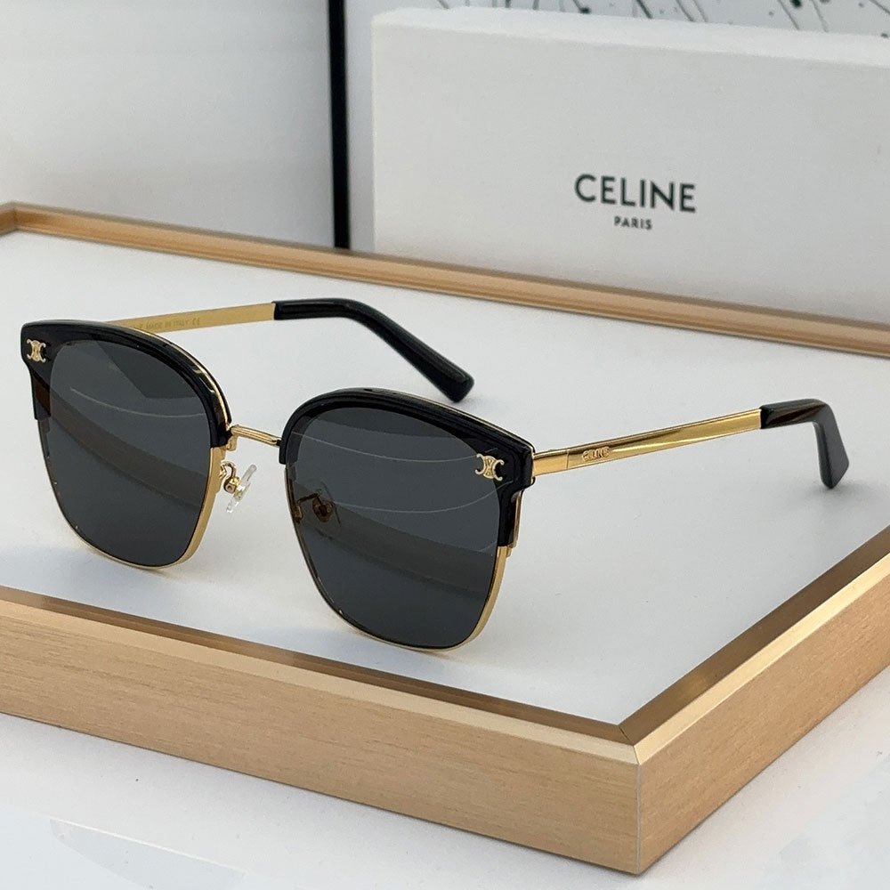 Celine  Metal Front Frame Logo  sunglasses Top quality