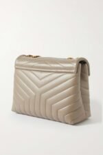 SAINT LAURENT Loulou medium quilted leather shoulder bag brown - Image 3