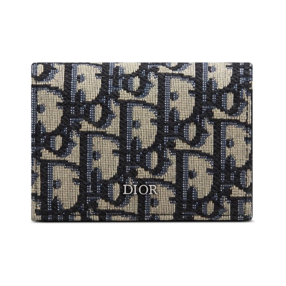 Dior Oblique Coin Card Holder Wallet