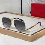 Saint Laurent YSL Metal Oval Sunglasses Top Quality - Image 6