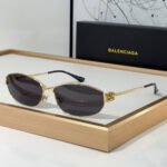 Balenciaga  Metal Mirror leg hollowed Out B Letter Logo   sunglasses Top quality - Image 2