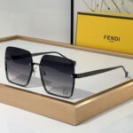 Fendi Butterfly Metal Frame Mirror Sunglasses Top quality - Image 3