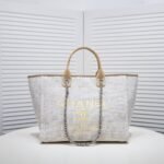 Chanel Canvas Beach Handbag Crossbody Bag