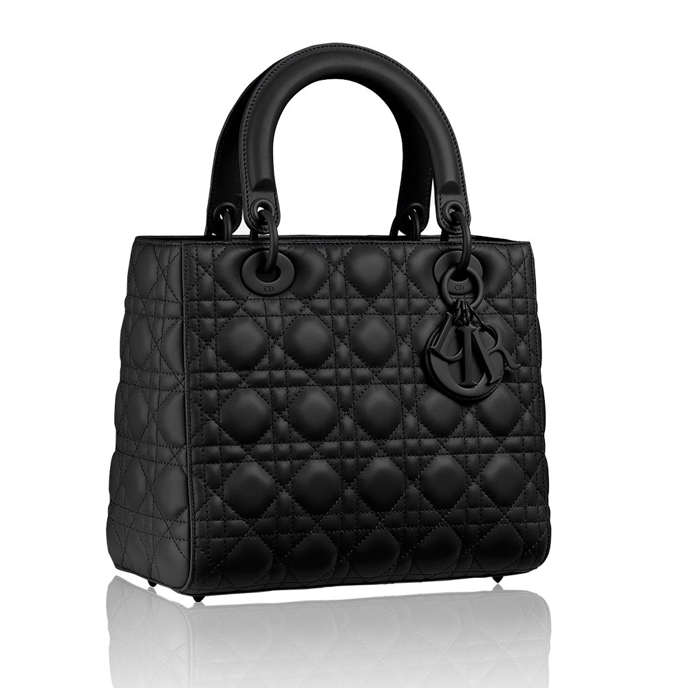 Dior The LADY DIOR Medium Bag-Matte cowhide leather